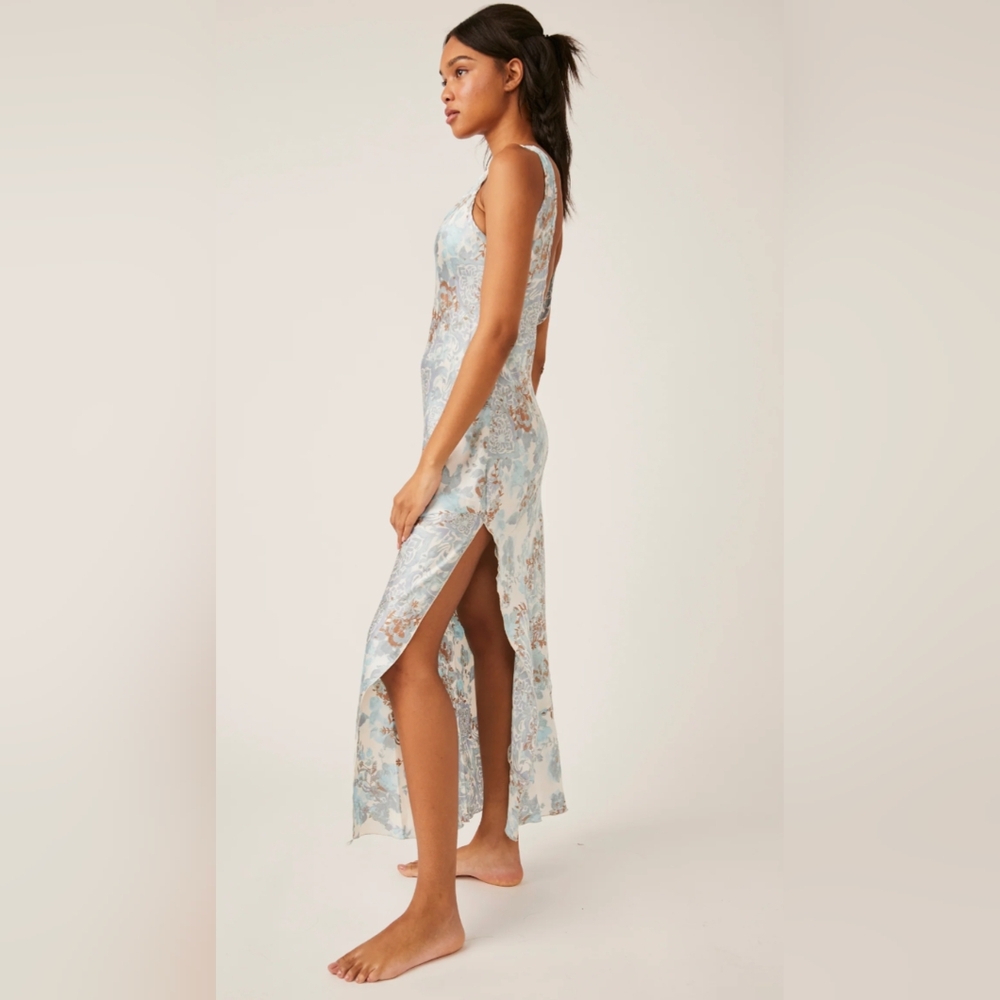 Free People Worth the Wait Bias Cut Slip Dress XS - Picture 3 of 14